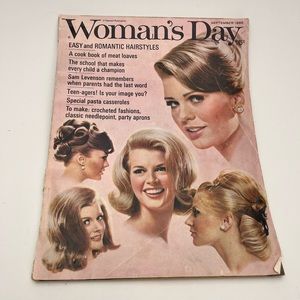 Vintage, Woman’s Day September 1966 Magazine “Easy & Romantic Hairstyles” 🎀